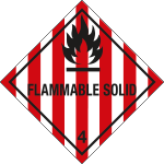 9453D - Etichetta adesiva FLAMMABLE SOLID (4)