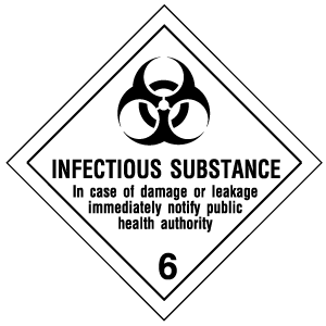 9463J - Etichetta adesiva INFECTIOUS SUBSTANCE (6)