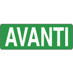 9607AG - Foglio n. 1 etichette adesive fondo verde avanti