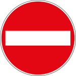 9636C - Etichetta adesiva Divieto di accesso