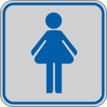 9643B - Etichetta argento simbolo TOILETTE DONNA