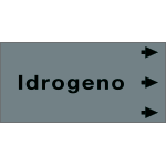 99A113NED - etichetta fondo grigio "IDROGENO" destra