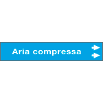 99A241NAD - foglio da 5 etichette fndo azzurro ARIA COMPRESSA" freccia destra