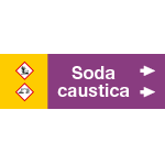 99A351NBD - etichetta fondo viola " SODA CAUSTICA " destra