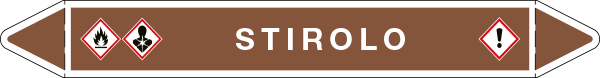 99A941B - foglio da 5 etichette autoadesive con frecce e simboli STIROLO