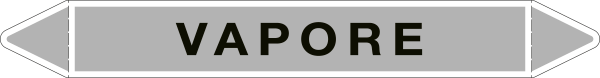 99B951C - etichetta singola autoadesiva con frecce e simboli VAPORE
