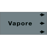 99B951NED - Etichetta fondo grigio " VAPORE" destra