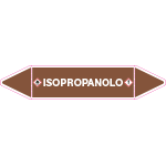 99C380D - etichetta singola autoadesiva con frecce e simboli "ISOPROPANOLO"