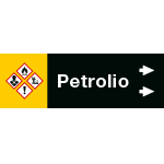 99C480NBD - foglio da 5 etichette fondo nero "PETROLIO" destra