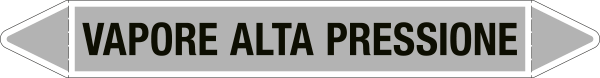99C560B - foglio da 5 etichette autoadesive con frecce+simb VAPORE ALTA PRESS.