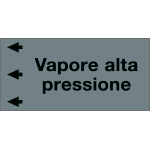 99C560NES - Etichetta fondo grigio "VAPORE ALTA PRESSIONE" sinistra