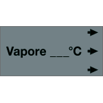 99C600NED - Etichetta fondo grigio "VAPORE.. C" destra