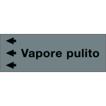 99C610NDS - Foglio da 5 etichette "VAPORE PULITO" sinistra