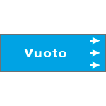 99D020NDD - Foglio da 5 etichette " VUOTO " destra