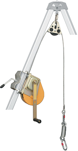 ANC0284 - dispositivo di recupero da 20 mt. con cavo in acciaio e disp. freno