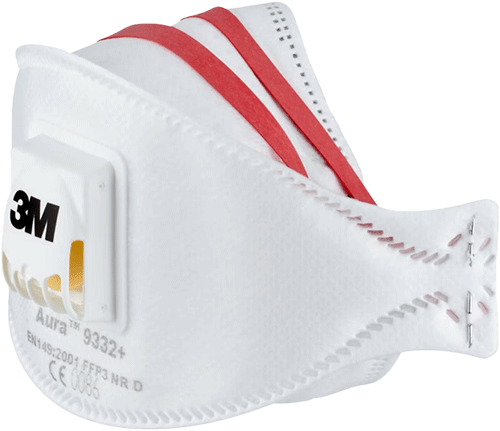 AP9332G - Respiratore 3M 9332G pieghevole FFP3 polveri fumi c valvola