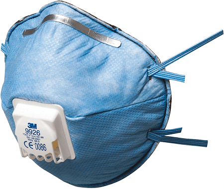 AP9926 - Respiratore 3M 9926 FFP2 anidride solforosa c valvola