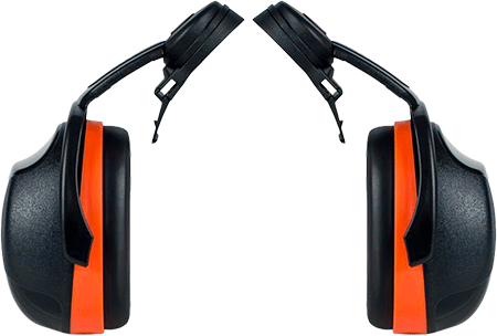 APEK203 - cuffie antirumore colore ARANCIO per elmetti Kask SNR:31