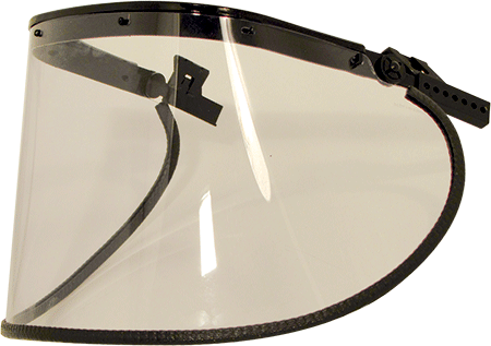 APU9714 - visiera acetato dielettrica per uso con elmetti dielettrici ELE9-ELE17