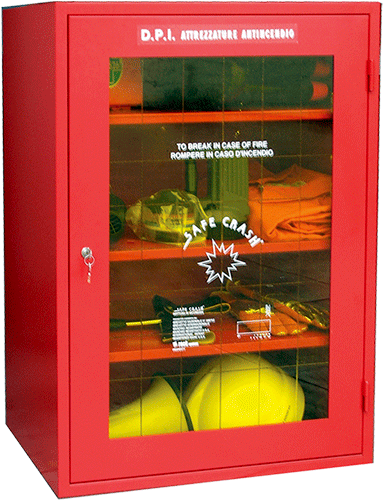 ARA1006 - Armadio a parete 1 anta finestrata h 100 ripiani n. 3