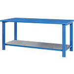 ARBT22 - tavolo da lavoro senza bordo di contenimento sui 3 lati cm 150x88 h.