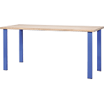 ARBT42 - tavolo da lavoro piano in legno senza piano inferiore cm 150x88 h