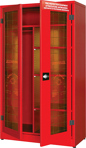 ARR1856 - Armadio verniciato 2 ante finestrate 3 ripiani appendiabiti h. 1850 mm