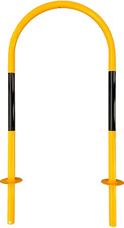 AS122 - Archetto antisosta Giallo Nero tubo diametro 33 mm