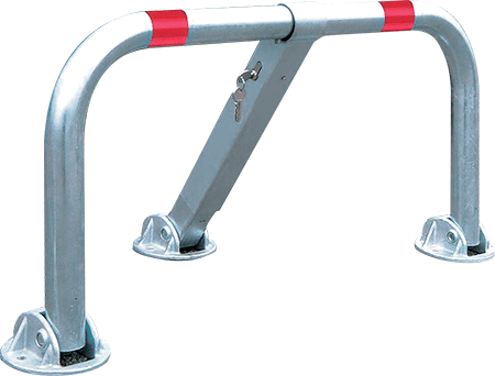 ASR480 - Archetto antisosta ribaltabile con serratura cm 96x45h diam. mm 50