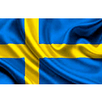 BAPES150S - bandiera SVEZIA con lavorazione mm 1000x1500