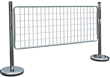 BARVR13S - barriera in acciaio con pannello rete metallica acciaio mm 1500x1000 h