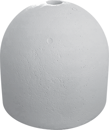 BC248 - Base cemento grigia 210Kg con foro per palo diametro 48