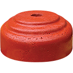 BC60R - Base cemento Kg 31 per paletti parapedonali diametro 60 colore ROSSO