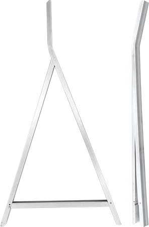 BGZ100 - Gamba pieghevole zincata per barriere BTR120 e BTR150