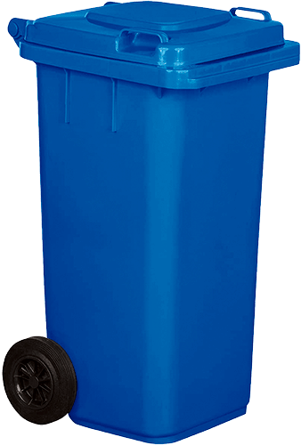 BIC0120B - Cassonetto mobile portarifiuti da litri 120 BLU