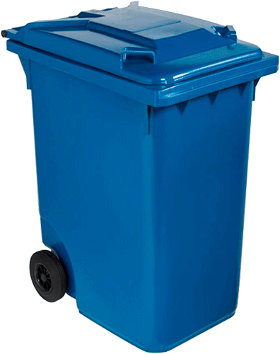 BIC0360B - Cassonetto mobile portarifiuti da litri 360 BLU
