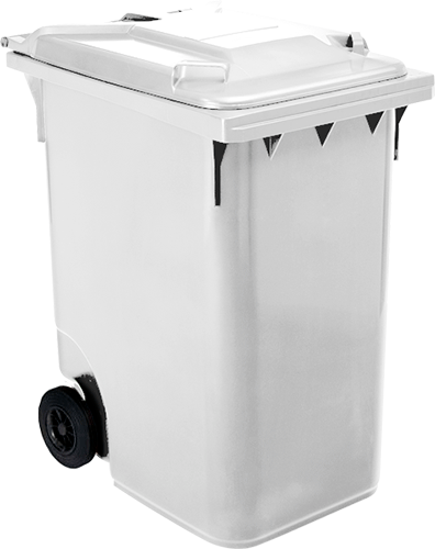 BIC0360W - Cassonetto mobile portarifiuti da litri 360 BIANCO
