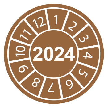 CBC28824 - fg.da 10 bollini identificazione 2024 MARRONE