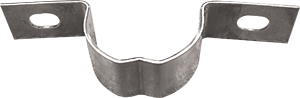 CLSX48 - Collari semplici INOX senza bulloni per pali diametro 48 mm.