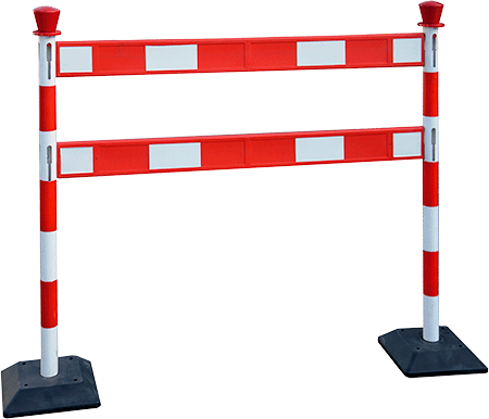 CNVK2001 - kit 2 colonnine h. mm 950 piu' 2 barre 1200x100x20 base appesantita