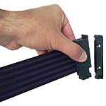 CNVP - aggancio a parete per colonnine a nastro estraibile