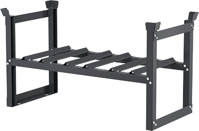 COM112 - supporto sovrapponibile per 2 fusti o 3 da 60 lt 1410x646x756h