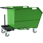 COM116G - benna porta rottami 500 lt (smontata)