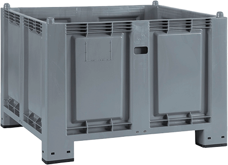 CPL4551 - Cargopallet grigio senza ruote senza portello con 4 piedi