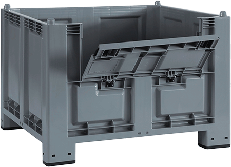 CPL4552 - Cargopallet grigio con piedi portello  senza FORO