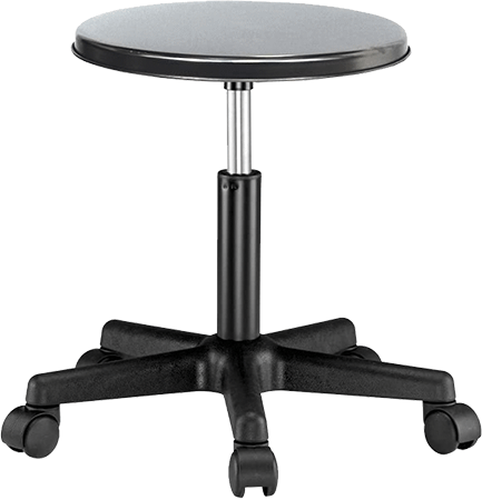CPS112 - Sgabello girevole base 5 razze con ruote