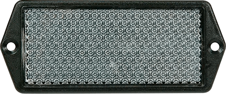 CT21W - Catadiottro retroriflettente 128x67 mm colore bianco