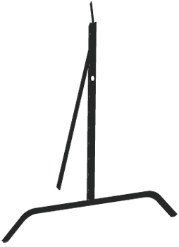 CV080 - Portasegnale verniciato universale per aree private