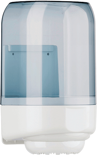 DCC582 - dispenser a sfilamento interno trasparente e bianco capacita'1 rotolo