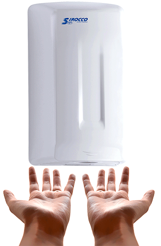 DCC847 - Asciugamani elettrico a fotocellula colore bianco